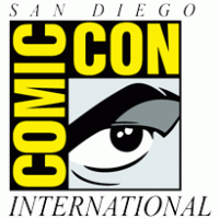 comic con logo vector