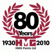 Logo of HMG Paints 80th Anniversary Logo