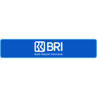 Logo of BRI with blue background