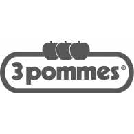 T-shirt 3 POMMES Gris/noir Taille 8 Ans - Occasion Très Bon état