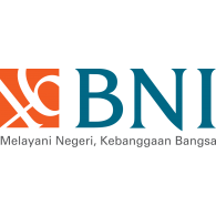 Logo of Bank Negara Indonesia with slogan