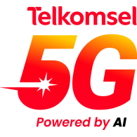 Logo of Telkomsel 5G Powered by AI