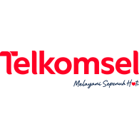 Logo of Telkomsel (with 2026 slogan)