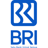Logo of BRI in vertical version with slogan